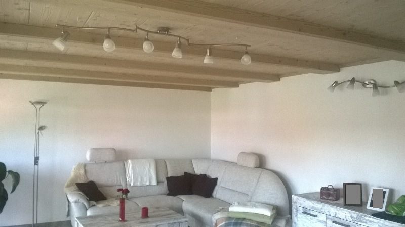 Decke weiß lasiert Decke weiß lasiert